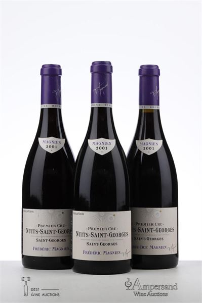 NUITS ST GEORGES LES ST GEORGES VIEILLE VIGNE 2001 - Frederic Magnien - 3 Bottles