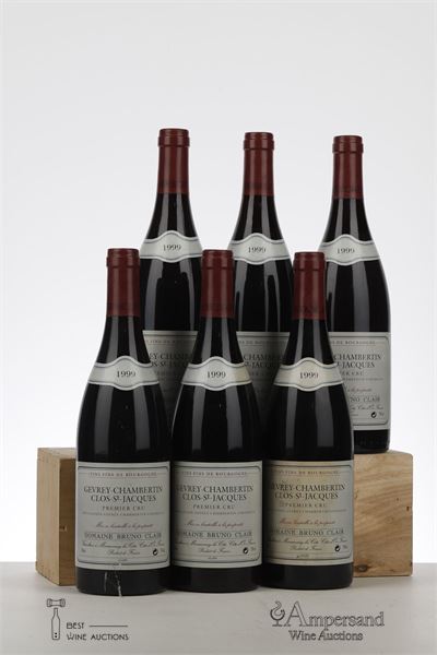 GEVREY CHAMBERTIN CLOS ST JACQUES 1999 - Bruno Clair - 6 Bottles