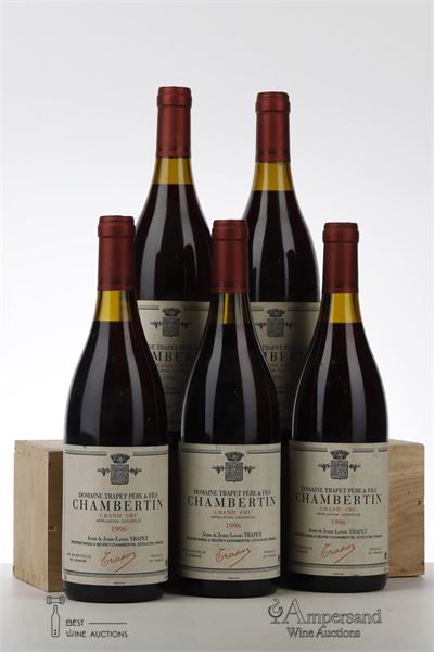 CHAMBERTIN 1996 - Jean et Jean Louis Trapet - 5 Bottles