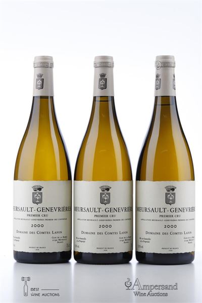MEURSAULT GENEVRIERES 2000 - Comtes Lafon - 3 Bottles