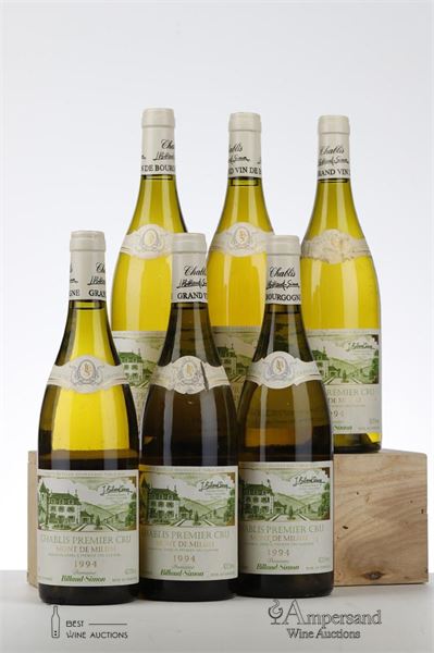 CHABLIS MONT DE MILIEU 1994 - Billaud Simon - 6 Bottles