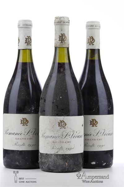ROMANEE ST VIVANT 1990 - Marc Rougeot Dupin - 3 Bottles