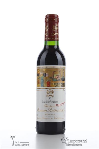 MOUTON ROTHSCHILD 1991 - 1 demi Bottle