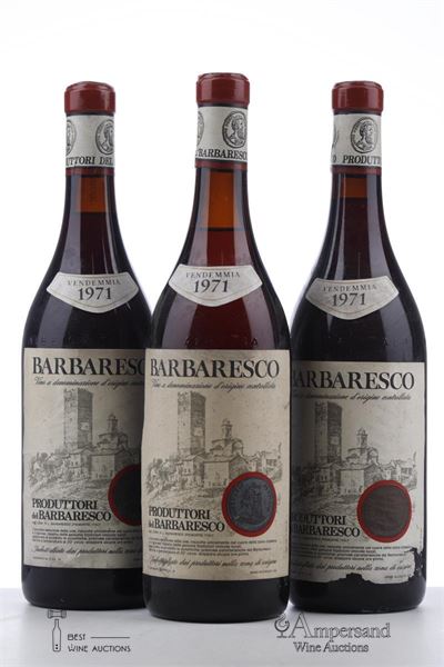 BARBARESCO 1971 - Produttori del Barbaresco - 3 Bottles