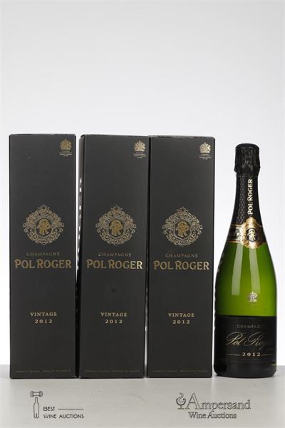 POL ROGER VINTAGE BRUT 2012 - Pol Roger - 3 Bottles - Oc 1