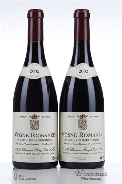 VOSNE ROMANEE LES GAUDICHOTS 2002 - Domaine Forey - 2 Bottles