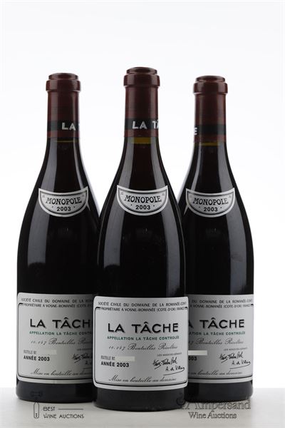LA TACHE 2003 - Domaine de la Romanee Conti - 3 Bottles