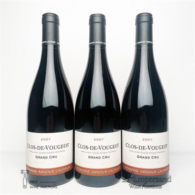 CLOS VOUGEOT 2007 - Arnoux Lachaux - 3 Bottles