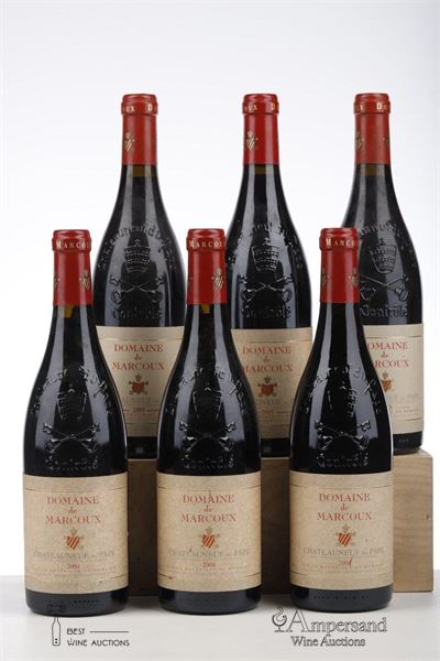 CHATEAUNEUF DU PAPE MARCOUX 2*2003 + 3*2004 + 1*2005  - Domaine De Marcoux - 6 Bottles