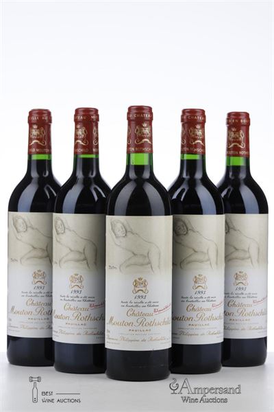 MOUTON ROTHSCHILD 1993 - Mc - 5 Bottles