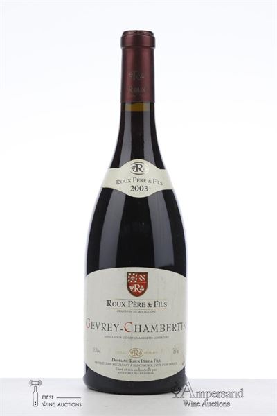GEVREY CHAMBERTIN 2003 - Roux - 1 Bottle