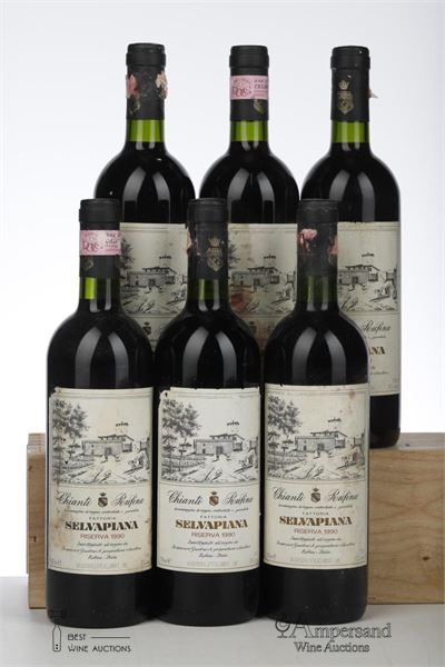CHIANTI RUFINA RISERVA 1990 - Fattoria Selvapiana - 6 Bottles