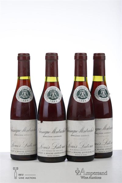 CHASSAGNE MONTRACHET ROUGE 1989 - Louis Latour - 4 x 0,375Ltr