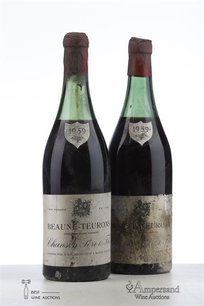 BEAUNE TEURONS 1959 - Chanson - MB - 2 Bottles