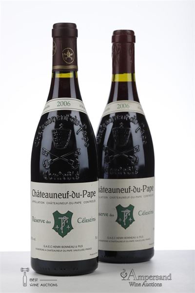 CHATEAUNEUF DU PAPE RESERVE DES CELESTINS 2006 - Henri Bonneau - 2 Bottles
