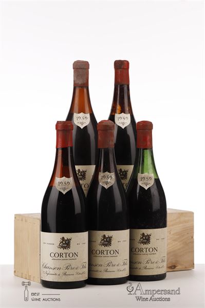 CORTON 1959 - Chanson MB - 5 Bottles
