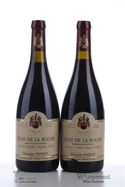 CLOS DE LA ROCHE CUVEE VIEILLES VIGNES 1993 - Ponsot - 2 Bottles