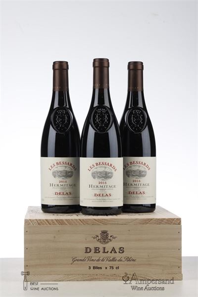HERMITAGE LES BESSARDS 2015 - Delas - 3 Bottles - Owc 3