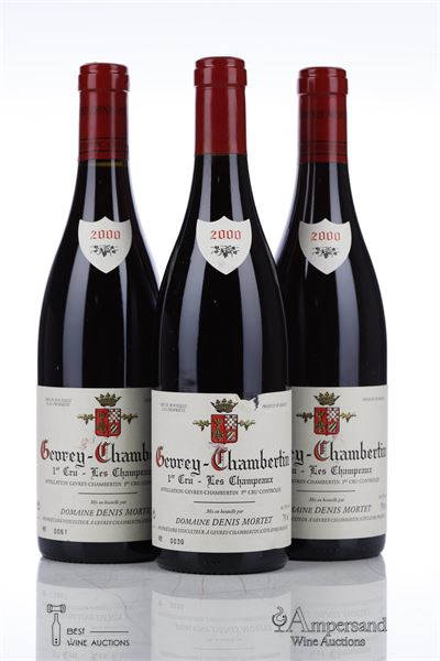 GEVREY CHAMBERTIN LES CHAMPEAUX 2000 - Denis Mortet - 3 Bottles