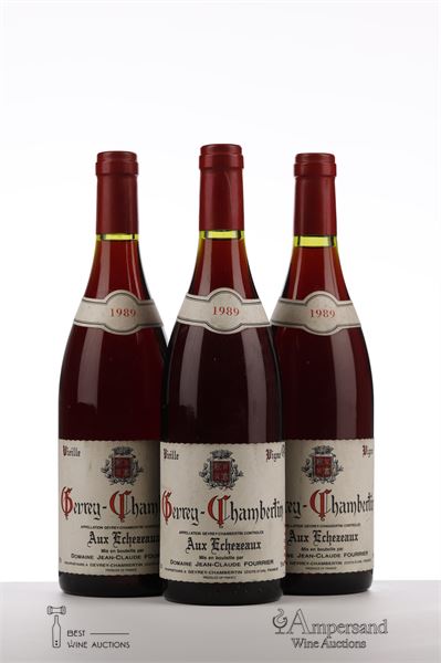 GEVREY CHAMBERTIN AUX ECHEZEAUX VIEILLE VIGNE 1989 - Jean Claude Fourrier - 3 Bottles