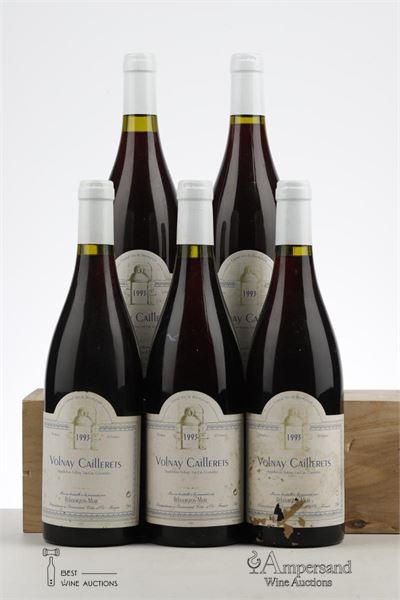 VOLNAY CAILLERETS 1993 - Rebourgeon Mure - 5 Bottles