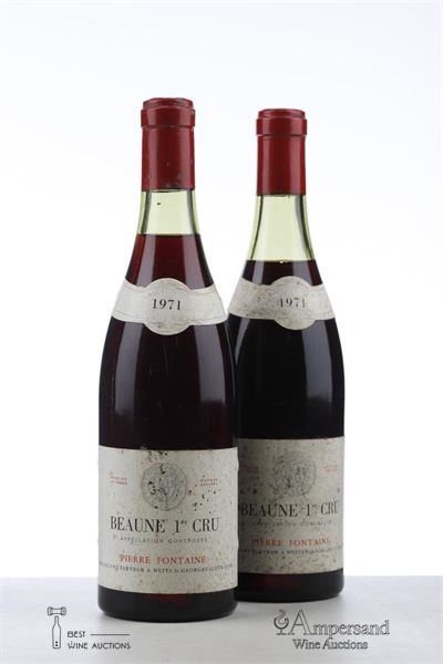 BEAUNE 1ER CRU 1971 - Pierre Fontaine - 2 Bottles
