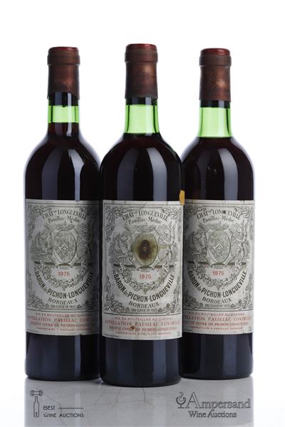 PICHON BARON 1975 - Mc - 3 Bottles