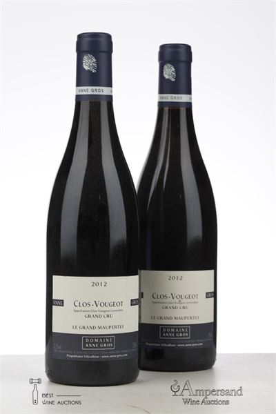 CLOS VOUGEOT LE GRAND MAUPERTUI 2012 - Anne Gros - 2 Bottles