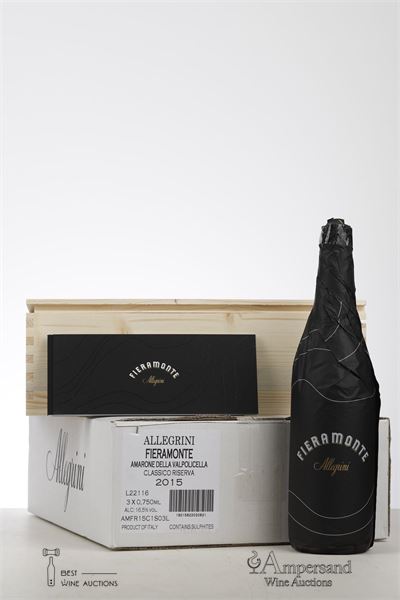 AMARONE DELLA VALPOLICELLA CLASSICO RISERVA FIERAMONTE 2015 - Allegrini - 3 Bottles - Oc 3