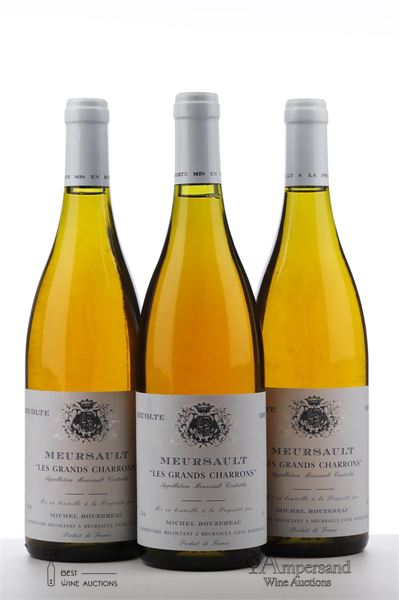 MEURSAULT LES GRANDS CHARRONS 1991 - Michel Bouzereau - 3 Bottles