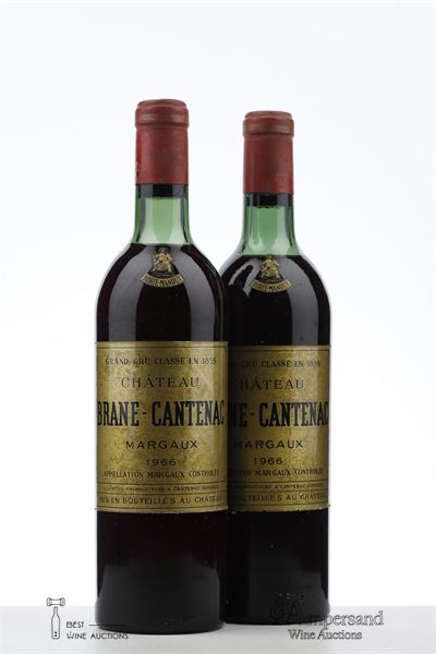 BRANE CANTENAC 1966 - Mc - 2 Bottles