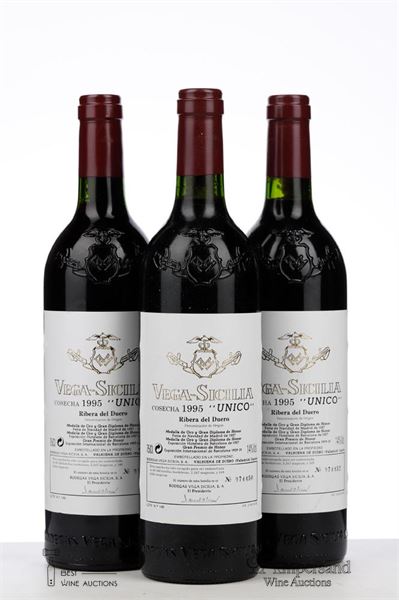 VEGA SICILIA UNICO 1995 - Vega Sicilia - 3 Bottles - Owc 6
