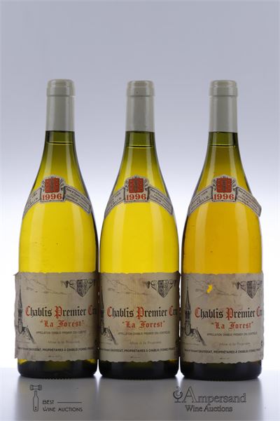 CHABLIS LA FOREST 1996 - Vincent Dauvissat - 3 Bottles