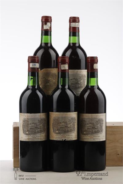 LAFITE ROTHSCHILD 1974 - Mc - 5 Bottles