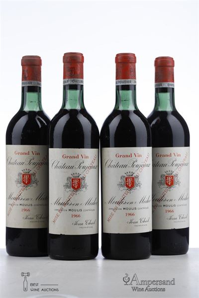 POUJEAUX 1966 - Mc - 4 Bottles