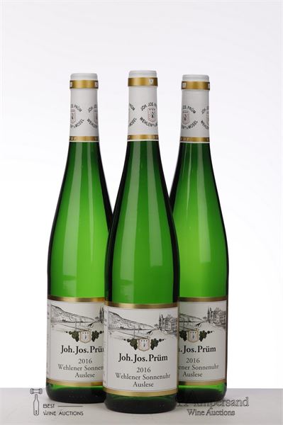 RIESLING WEHLENER SONNENUHR AUSLESE 2016 - JJ Prum - 3 Bottles