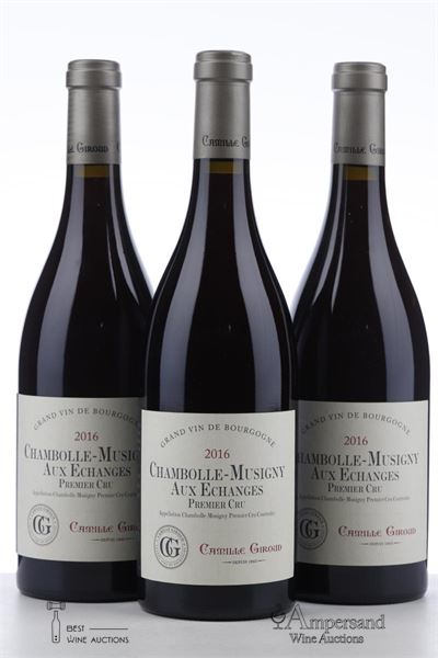 CHAMBOLLE MUSIGNY AUX ECHANGES 2016 - Camille Giroud - 3 Bottles