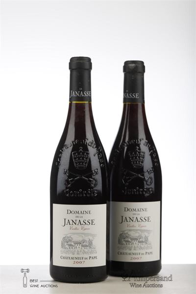CHATEAUNEUF DU PAPE DOMAINE DE LA JANASSE CUVEE VIEILLES VIGNES 2007 - Aime Sabon - 2 Bottles