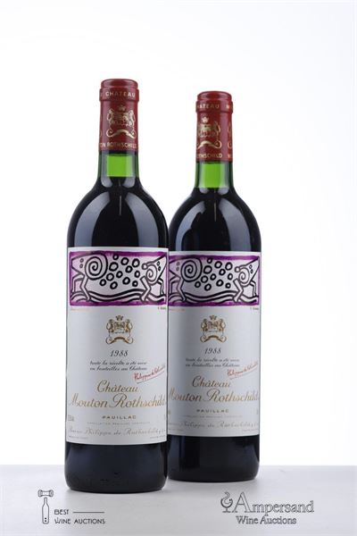 MOUTON ROTHSCHILD 1988  - Mc - 2 Bottles