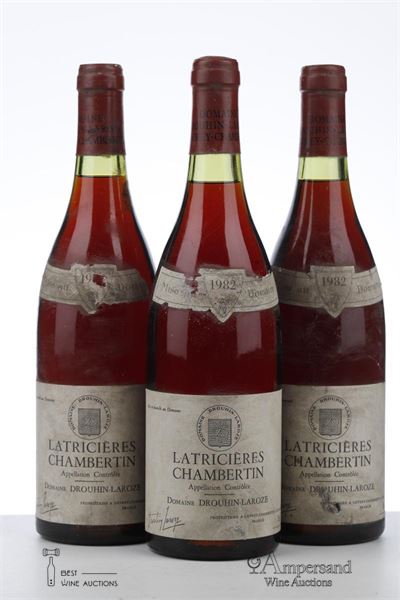 LATRICIERES CHAMBERTIN 1982 - Drouhin Laroze - 3 Bottles