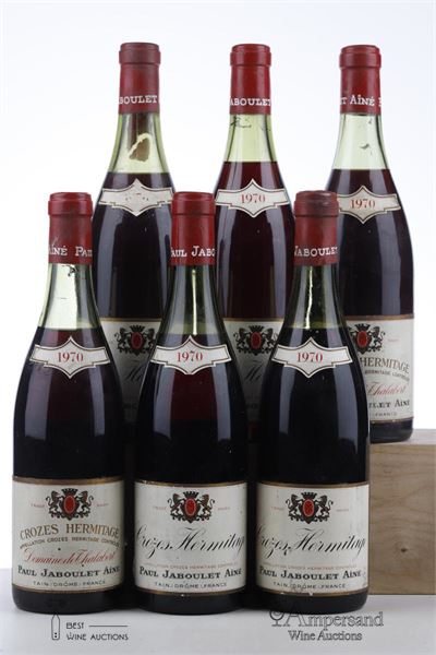 CROZES HERMITAGE 1970 - Paul Jaboulet - 6 Bottles