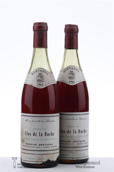 CLOS DE LA ROCHE 1964 - Bertagna - 2 Bottles