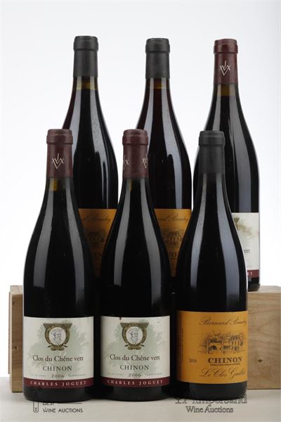 CHINON CLOS DU CHENES VERT 3*2006  + CHINON LE CLOS GUILLOT 3*2010 - Charles Joguet / Bernard Baudry - 6 Bottles