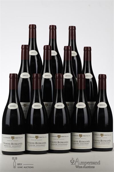 VOSNE ROMANEE LES GAUDICHOTS 2015 - Forey - 12 Bottles - Oc 12