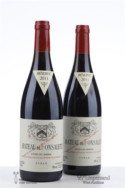 CHATEAU DE FONSALETTE SYRAH 2011 - Reynaud - 2 Bottles