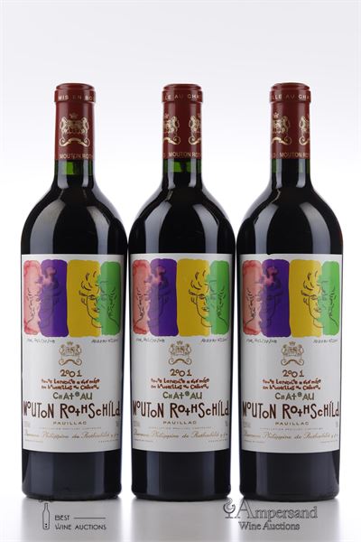 MOUTON ROTHSCHILD 2001 - Mc - 3 Bottles