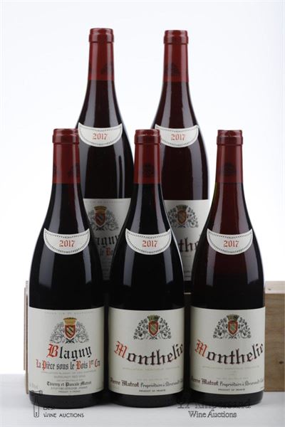 MONTHELIE 3* + BLAGNY LA PIECE SOUS LE BOIS 2* 2017 - Pierre Matrot - 5 Bottles