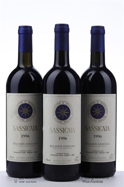 SASSICAIA 1996 - Tenuta San Guido - 3 Bottles