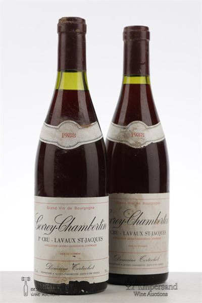 GEVREY CHAMBERTIN LAVAUX ST JACQUES 1988 - Tortochot - 2 Bottles