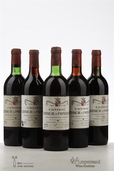 LATOUR A POMEROL 1976 - Michel Fauvarque - 5 Bottles